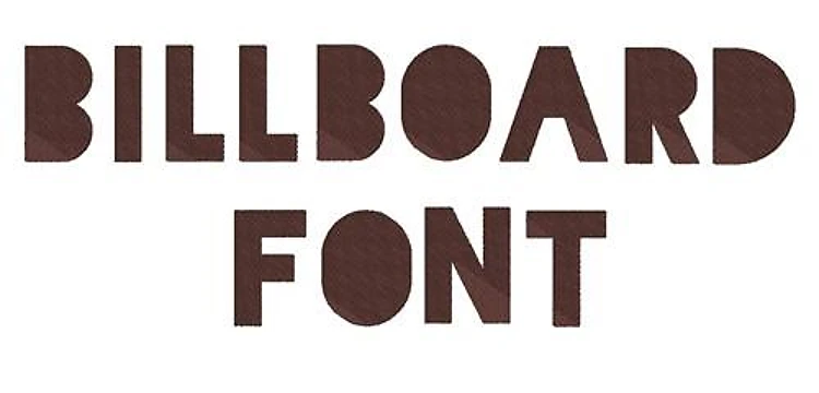 Billboard Font Embroidery Font - Bold Rounded Block Letters - PES, DST & 8 formats
