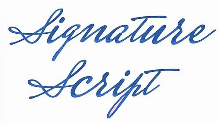 Signature Script Font