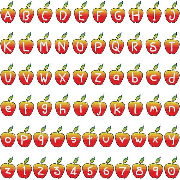 Apple Embrilliance Embroidery Font - Playful Decorative Letters - BX font