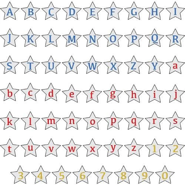 Star font Number
