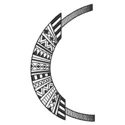 Blackwork Alphabet C - 4x4 alphabet beginner-friendly embroidery design for Easter Decorations