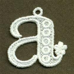 case beginner-friendly machine embroidery - FSL Lower Case a for Custom Apparel