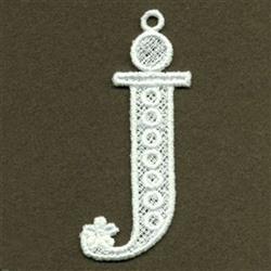 case beginner-friendly machine embroidery - FSL Lower Case j perfect for kitchen aprons