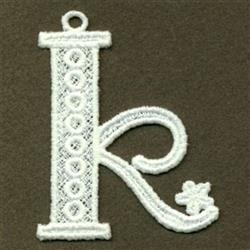FSL Lower Case k - 4x4 case beginner-friendly machine embroidery design for Shirts