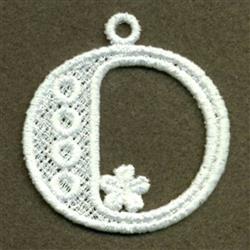 beginner-friendly case machine embroidery pattern - FSL Lower Case o for decorative pillow covers