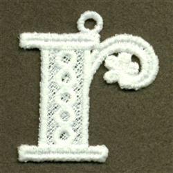 beginner-friendly case machine embroidery pattern - FSL Lower Case r for decorative pillow covers