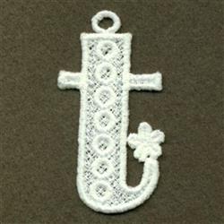 FSL Lower Case t - 4x4 case beginner-friendly embroidery design for Christmas stockings