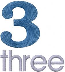 beginner-friendly three machine embroidery pattern - Three for Classroom Projects