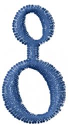lowercase quick stitch machine embroidery - Alchemy Character Lowercase e for decorative pillow covers