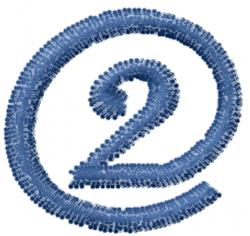 quick stitch font machine embroidery pattern - Arrobatherapy Font 2 for Backpacks