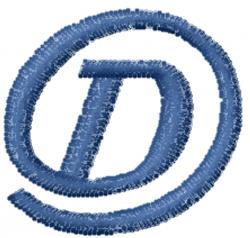 font quick stitch machine embroidery - Arrobatherapy Font D for kitchen tea towels