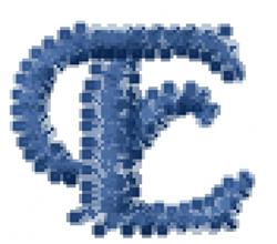 quick stitch chancery machine embroidery pattern - Black Chancery E for decorative pillow covers