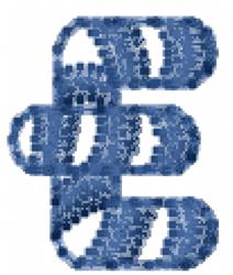 Candy Cane Font e - 4x4 font quick stitch embroidery design for kitchen tea towels