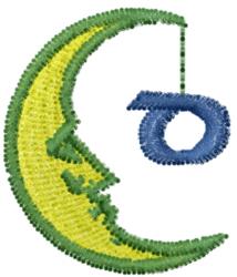 quick stitch font machine embroidery pattern - Celestial Font D for decorative wall hangings
