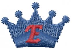 Crown Font E - 4x4 font quick stitch machine embroidery design perfect for Hats
