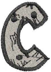 quick stitch font machine embroidery pattern - Drift Type Font C for Kids Room Decor