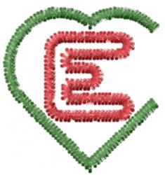 heart quick stitch machine embroidery - Hearts Font E perfect for cute baby onesies