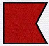 quick stitch flag machine embroidery pattern - ICS Flag B for Decorative flags
