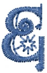 quick stitch star machine embroidery pattern - Kingthing Willow Font E for kitchen tea towels