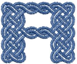 font quick stitch machine embroidery - Knotwork Font A for decorative pillow covers