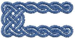 Knotwork Font c - 4x4 font quick stitch embroidery design for kitchen tea towels