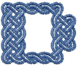 font quick stitch machine embroidery - Knotwork Font D perfect for Wall Decor