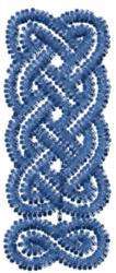 Knotwork Font ! - 4x4 font quick stitch embroidery design for reusable tote bags