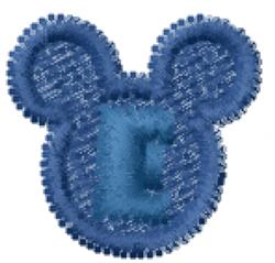 font quick stitch machine embroidery - Mickey Ears Font E for patchwork quilt blocks