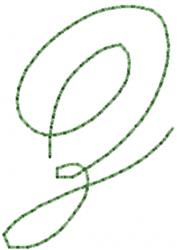 font quick stitch machine embroidery - Old Script Font Z perfect for cute baby onesies