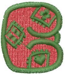 quick stitch font machine embroidery pattern - Patches Font E for reusable tote bags