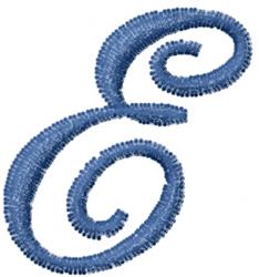 Renaissance Font E - 4x4 font quick stitch machine embroidery design for Gift Items
