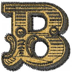 beginner-friendly font machine embroidery pattern - Ringmaster Font B for cute baby onesies