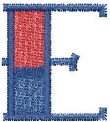 font quick stitch machine embroidery - Tattoo Font E perfect for Pillow Cases