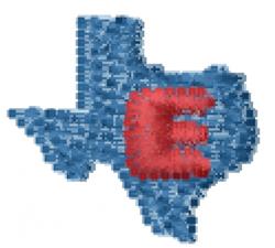 quick stitch font machine embroidery pattern - Texas Font E for decorative pillow covers