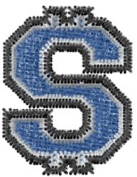 Varsity Regular Font $ - 4x4 font quick stitch embroidery design for Team Jerseys