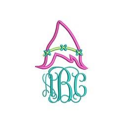 monogram beginner-friendly machine embroidery - Troll Monogram perfect for Wall Art