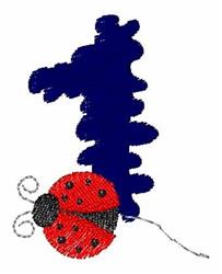 quick stitch one machine embroidery pattern - Bug One perfect for reusable tote bags