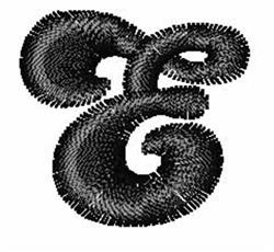 Candice E - 4x4 candice quick stitch machine embroidery design for reusable tote bags