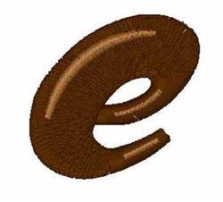 quick stitch chocolate machine embroidery pattern - Chocolate e for reusable tote bags