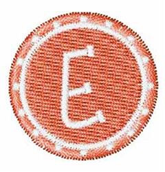 quick stitch font machine embroidery pattern - Circle Decor Font E for Sweatshirts