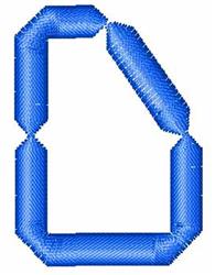 quick stitch digital machine embroidery pattern - Digital D for decorative pillow covers