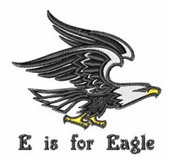 detailed bird machine embroidery pattern - E is for Eagle for Learning Materials