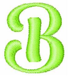 quick stitch script machine embroidery pattern - Flirty Formal Script B for kitchen tea towels