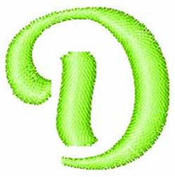 script quick stitch machine embroidery - Flirty Formal Script D for decorative pillow covers