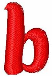 script quick stitch machine embroidery - Flirty Formal Script Small b for decorative pillow covers