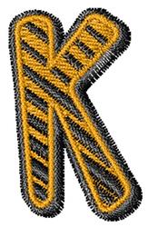 quick stitch bronze machine embroidery pattern - Gold Silver Bronze K for decorative pillow covers