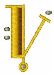 quick stitch clock machine embroidery pattern - Grandfather Clock V for reusable tote bags