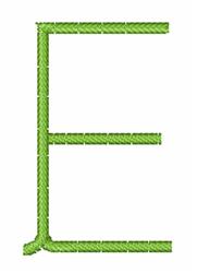 quick stitch font machine embroidery pattern - Learning Curve Font E for cute baby onesies