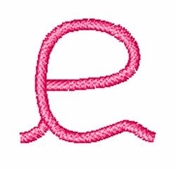 font quick stitch machine embroidery - Learning Curve Font e for cute baby onesies