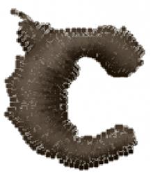 case quick stitch machine embroidery - Lower Case c perfect for patchwork quilt blocks